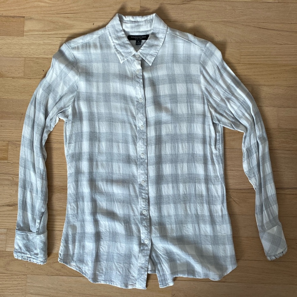 Banana Republic Buffalo Check Dillion Shirt